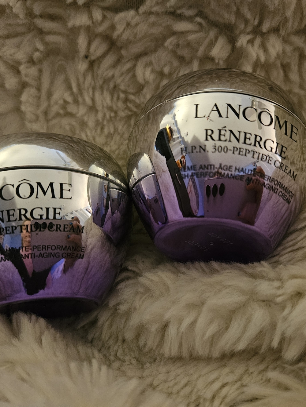 Lot of 2 NWOB Lancome Renergie HPN 300 Peptide Cream 15ml .5 oz